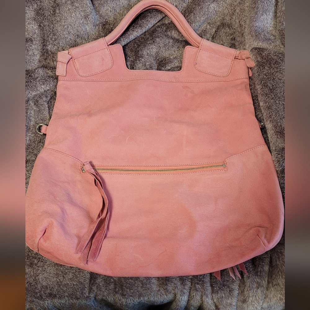 Pink Foley and Corina Crossbody Tote Bag